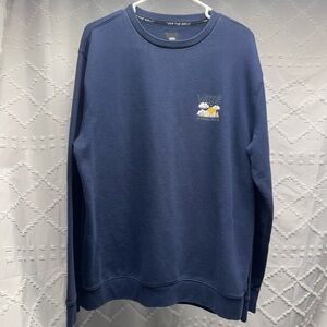 Vans Good Company Men's Large Graphic Crewneck Sweatshirt- Navy Blue